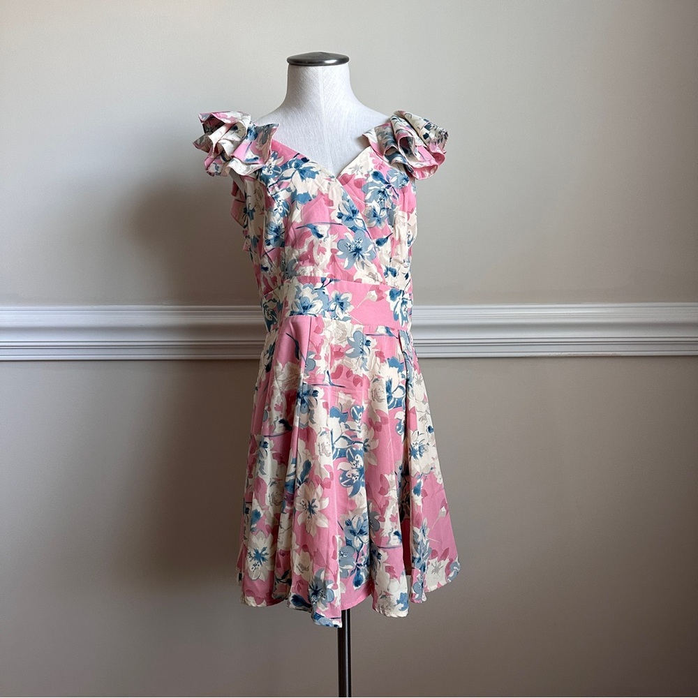 Floral Pink Midi Dress